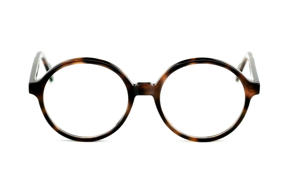 Große runde Brille von Hug – Murphy 43 – Havanna - Acetat – handgefertigt in Deutschland - Kitschenberg